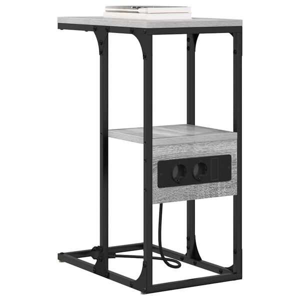 vidaXL &Scaron;alia lovos spintelė Pilka sonoma ąžuolo 41.5 x 26 x 60.5 cm