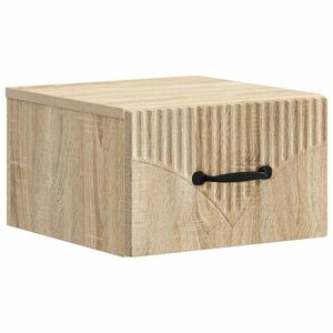 vidaXL Sieninis naktinis staliukas Sonoma ąžuolas 34,5 x 33 x 20 cm