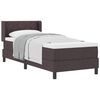 vidaXL Kiemas lova su pagalve Tamsiai rudas 200 x 80 cm audinys