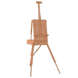 vidaXL Molbertas-stovas, 81x121x173cm, bukmedžio medienos masyvas