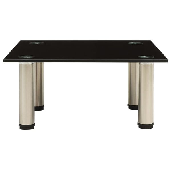 vidaXL Televizoriaus staliukas, juodas, 40x35x17cm, grūdintas stiklas