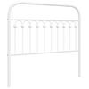 vidaXL Metalinis pakaitinis galvūgalis, baltos spalvos, 107cm