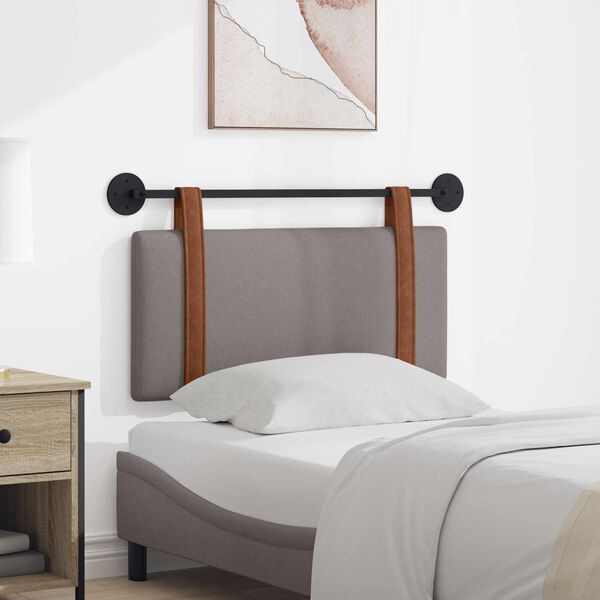 vidaXL Kabantysis galvūgalis Taupe 90 x 55 x 5 cm Antikinis PU