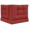 vidaXL Lauko sofa pagalvėlė 3 pcs Vyno raudonumo Poliesteris