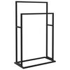 vidaXL Pastatoma rank&scaron;luosčių kabykla, juoda, 48x24x78,5cm, geležis