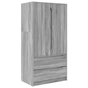 vidaXL Spinta Pilka Sonoma 79,5 x 49 x 156 cm Dirbtinė mediena