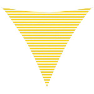 vidaXL Saulės burė Geltona ir balta 4,5 x 4,5 x 4,5 m