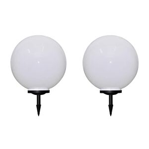 vidaXL Lauko LED &scaron;viest. takeliui, 2vnt, 50cm, su įsmeig. kuoliuku