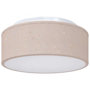 vidaXL Lubų lemputė su prožektoriais Taupe 30 x 30 x 13,5 cm audinys
