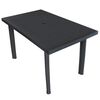 vidaXL Sodo stalas, abtracito sp., 126x76x72cm, plastikas