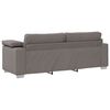 vidaXL Sofa 3 pcs Taupe 219 x 80 x 82 cm Lino mi&scaron;inio audinys