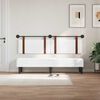 vidaXL Kabantysis galvūgalis Baltas 170 x 55 x 5 cm Antikinis PU