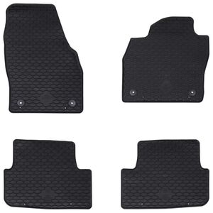vidaXL Automobilių kilimėlis 4 pcs Juodas Guma