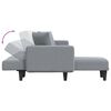 vidaXL L formos sofa-lova, &scaron;viesiai pilka, 275x140x70cm, audinys