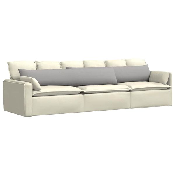 vidaXL Sofa Pagalvės 2 pcs Debesų pilka 200 x 40 cm audinys