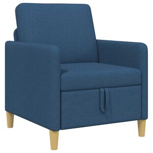 vidaXL Sofa su saugojimo vieta Mėlyna 72 x 78 x 87 cm Poliesteris