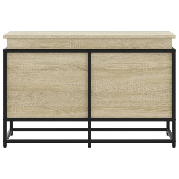 vidaXL Daiktadėžė su dangčiu, ąžuolo, 80x40x51,5cm, apdirbta mediena