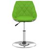 vidaXL Pasukamos valgomojo kėdės, 4vnt., žalios/baltos, dirbtinė oda
