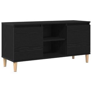 vidaXL Televizoriaus spintelė 102 x 35 x 50 cm Juodas ąžuolas