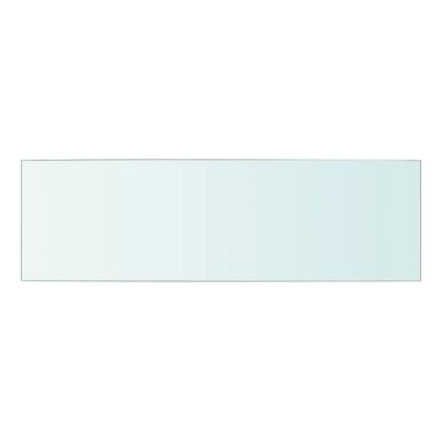 vidaXL Lentynos, 2vnt., skaidrios, 50x15cm, stiklo plokštė (243818x2)