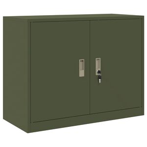 vidaXL Oppbevaringsskap Alyvuogių žalia 90 x 40 x 70 cm Plienas