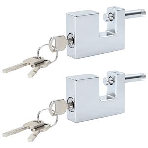 vidaXL Spyna 2 pcs Sidabro 6 x 2 x 4,5 cm Geležis