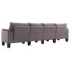 vidaXL Sofa Taupe Keturvietis audinys