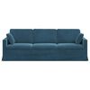 vidaXL Sofa Mėlyna 228 x 78 x 80 cm Aksomas