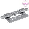 vidaXL Spyna 12 vnt. Sidabrinė 46 x 17 x 1,2 mm Plienas