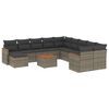 vidaXL Patio Sofa Set 11 vietos Grey