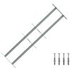 vidaXL Langų saugos grotelės su 2 skersiniais 3 pcs 630-1140 mm