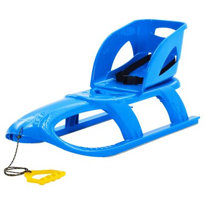 vidaXL Rogės su sėdyne, mėlynos, 102,5x40x23cm, polipropilenas