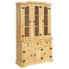 vidaXL Komoda Corona, medaus, 112x43x191,5cm, meksikieti&scaron;ka pu&scaron;is