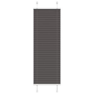 vidaXL Plisuota žaliuze juoda 40x100 cm audinio plotis 39,4 cm