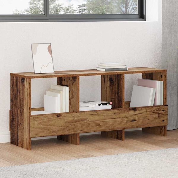 vidaXL Žurnalų stovas Senas medis 102 x 30 x 45 cm