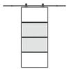 vidaXL Stumdomos durys su įrangos rinkiniu, 90x205cm