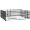 vidaXL Lauko voljeras &scaron;unims, plienas, 33,18m&sup2;