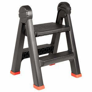vidaXL Rama Juoda ir raudona 46 x 30 x 63 cm PP ir elastomeras