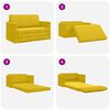 vidaXL Sofa lova 110cm Saulėgrąžų geltona Aksomas