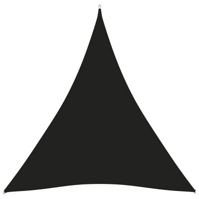 vidaXL Uždanga nuo saulės, juoda, 4x4x5m, oksfordo audinys, trikampė