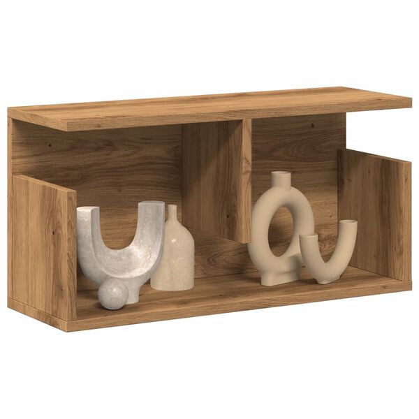 vidaXL Sieninė spintelė, artisano ąžuolo, 60x20x30cm, apdirbta mediena