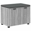 vidaXL Koridoriaus suolas su pagalve Pilka Sonoma 60 x 38 x 46 cm