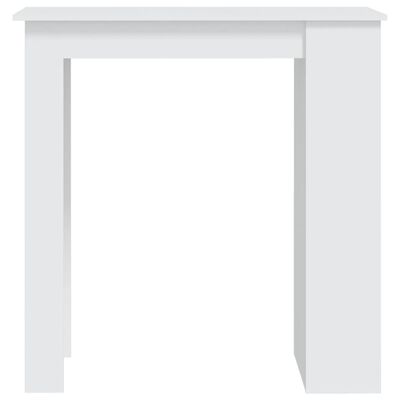 vidaXL Baro stalas su lentyna, baltos spalvos, 102x50x103,5cm, MDP