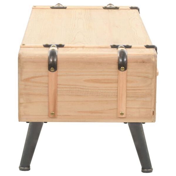 vidaXL Televizoriaus spintelė, 110x33x35cm, eglės medienos masyvas