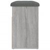 vidaXL Batų suoliukas, pilkas ąžuolo, 62x32x50cm, apdirbta mediena