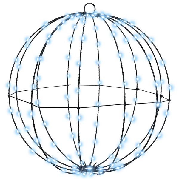 vidaXL Dovana su 192 LED 2 pcs &Scaron;alta balta 40 cm metalas