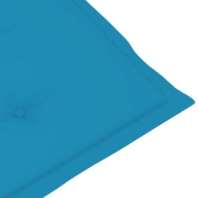 vidaXL Sodo kėdės pagalvėlės, 4vnt., mėlynos spalvos, 100x50x3cm