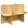 vidaXL Terariumo bazė Ruda 80 x 50 x 50 cm OSB