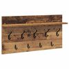 vidaXL Prikabinamas paltas su lentyna Senas medis 80 x 40 x 12 cm