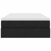 vidaXL Lova su daiktų laikymo vieta ir čiužiniu Juoda 120 x 200 cm